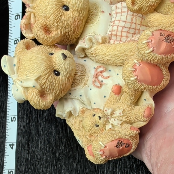 Cherished Teddies Allison & Alexandria Bear Figurine 1995 Enesco - Picture 4 of 10